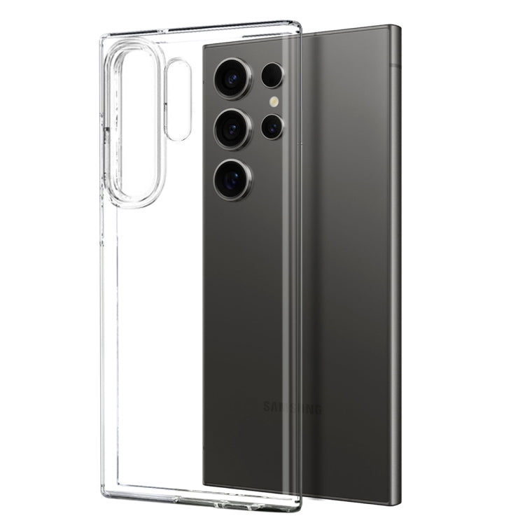 For Samsung Galaxy S25 Ultra 5G NORTHJO TPU Case with Screen Film, Support Fingerprint Unlock - Transparent