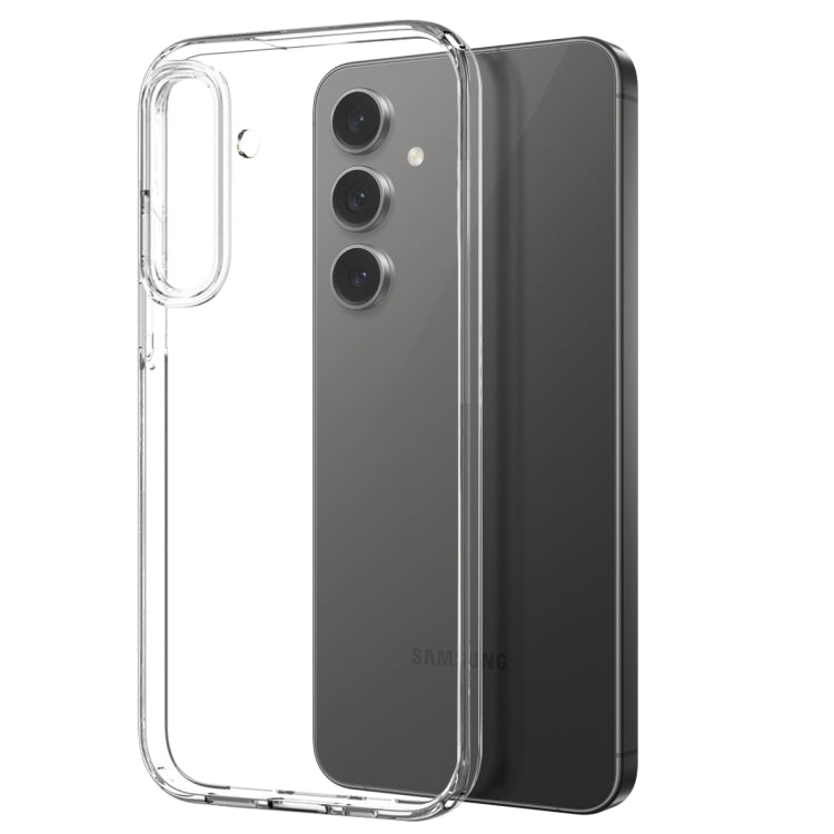 For Samsung Galaxy S25 5G NORTHJO TPU Case with Screen Film, Support Fingerprint Unlock - Transparent