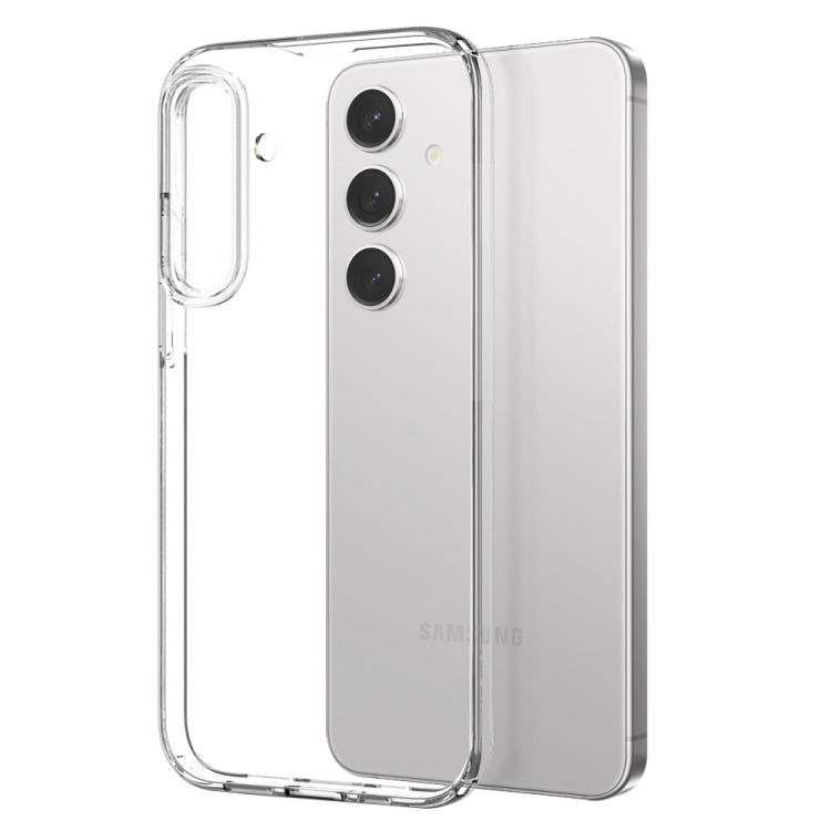 For Samsung Galaxy S24 5G NORTHJO TPU Case with Screen Film, Support Fingerprint Unlock - Transparent