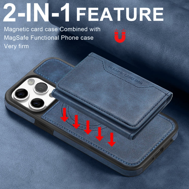 For iPhone 12 Pro Shield Multi-functional MagSafe Card Bag Phone Case