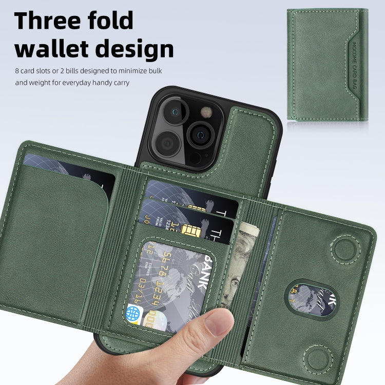 For iPhone 12 Pro Shield Multi-functional MagSafe Card Bag Phone Case