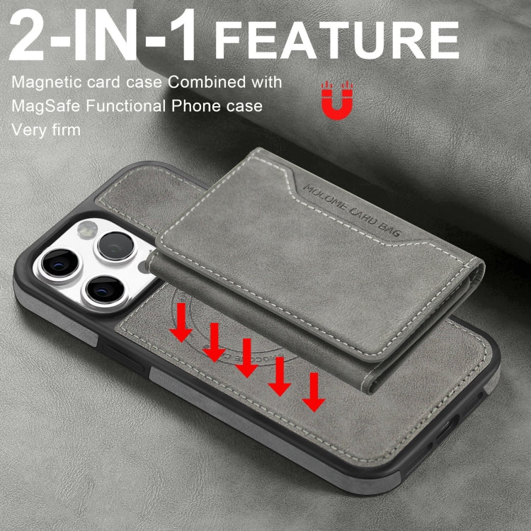For iPhone 13 Pro Max Shield Multi-functional MagSafe Card Bag Phone Case