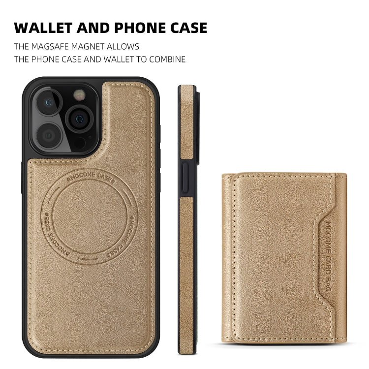 For iPhone 14 Shield Multi-functional MagSafe Card Bag Phone Case