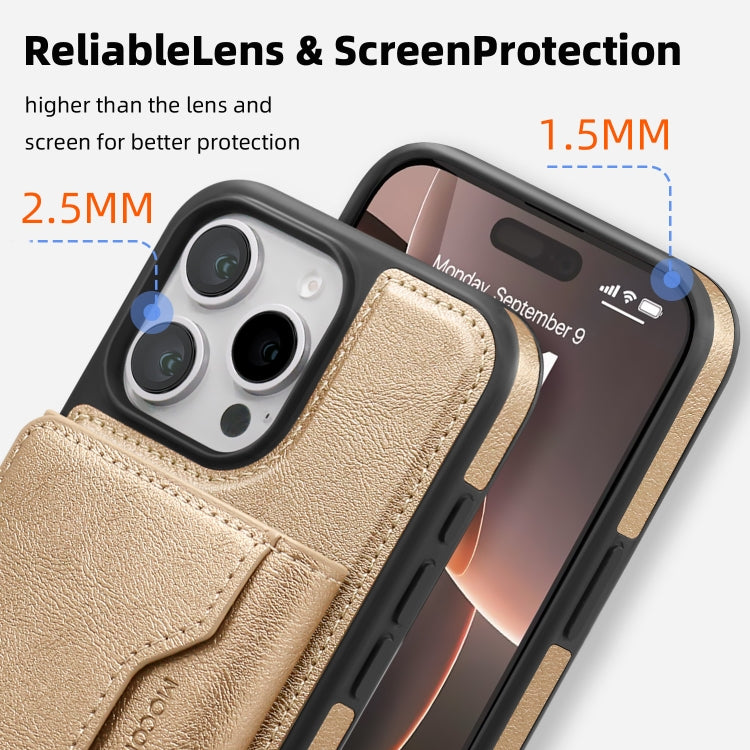 For iPhone 14 Shield Multi-functional MagSafe Card Bag Phone Case