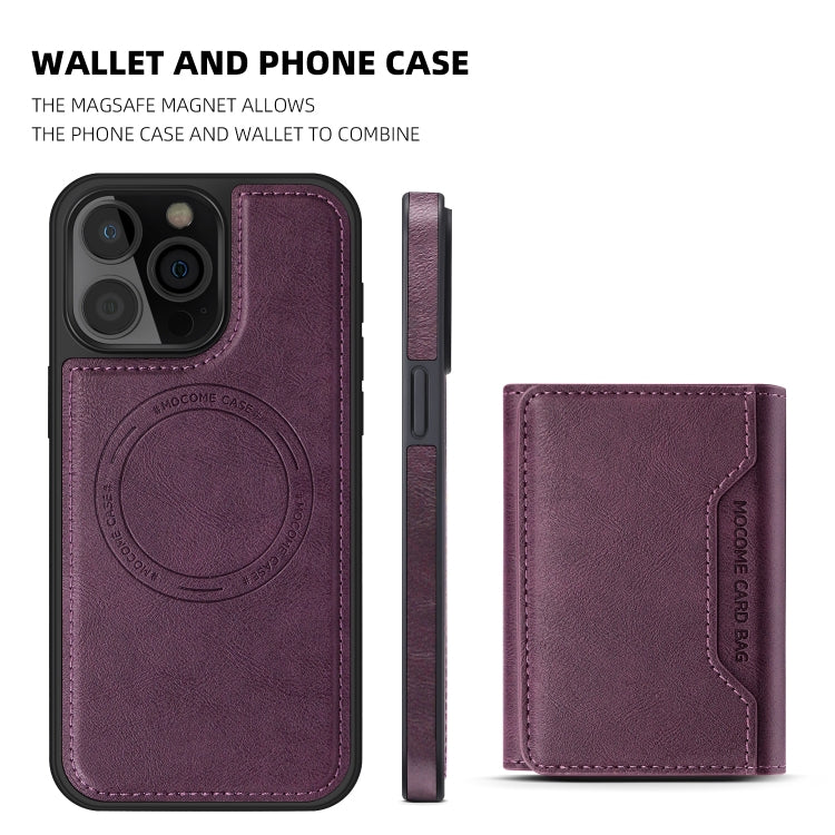 For iPhone 14 Shield Multi-functional MagSafe Card Bag Phone Case