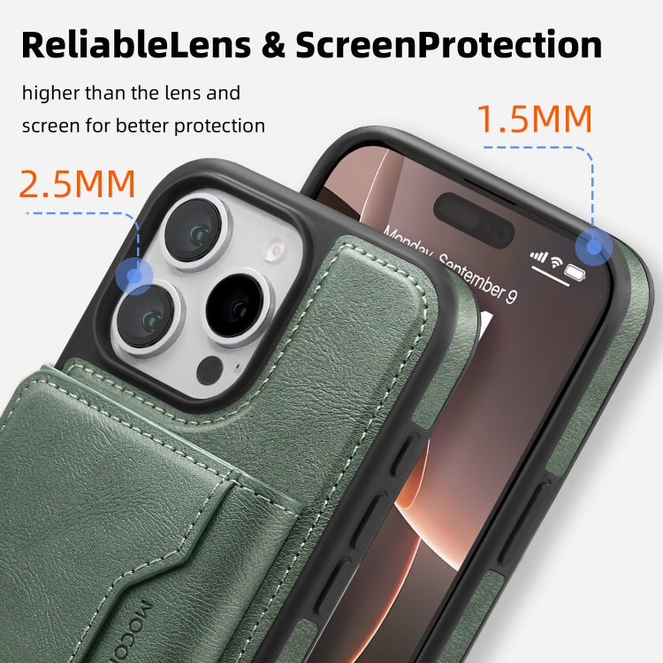 For iPhone 14 Shield Multi-functional MagSafe Card Bag Phone Case