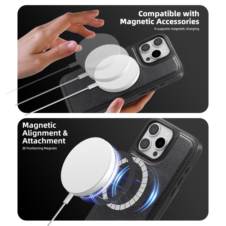 For iPhone 14 Plus Shield Multi-functional MagSafe Card Bag Phone Case