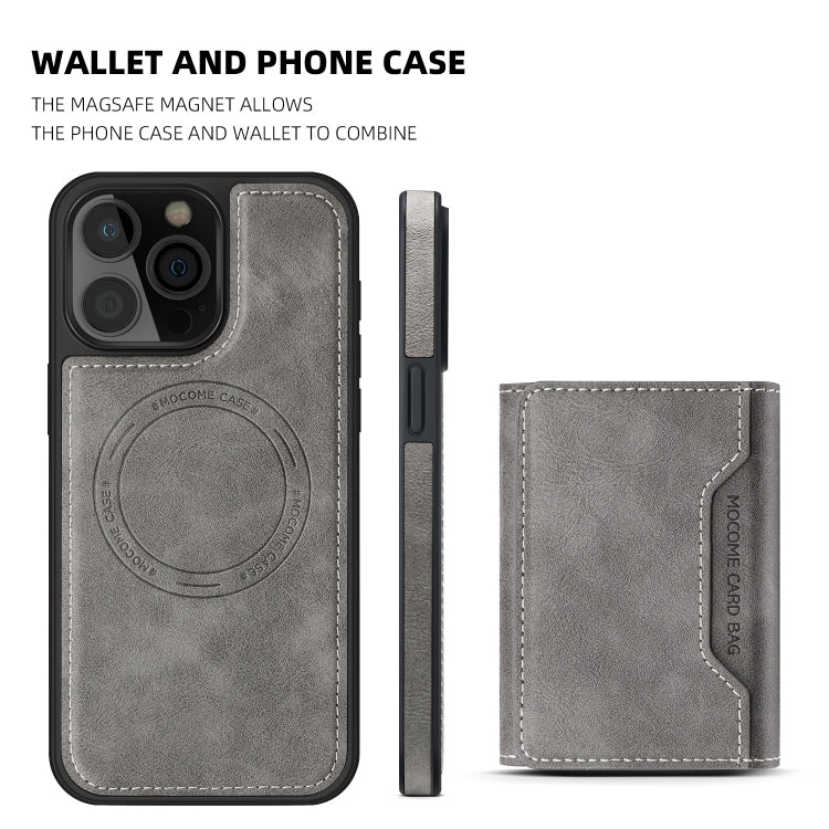 For iPhone 14 Plus Shield Multi-functional MagSafe Card Bag Phone Case