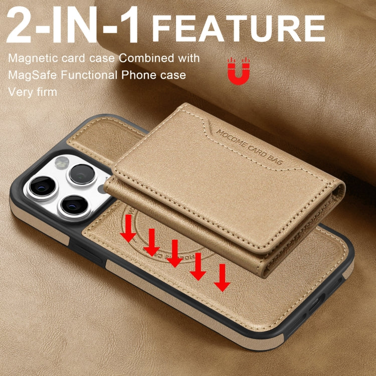 For iPhone 15 Shield Multi-functional MagSafe Card Bag Phone Case