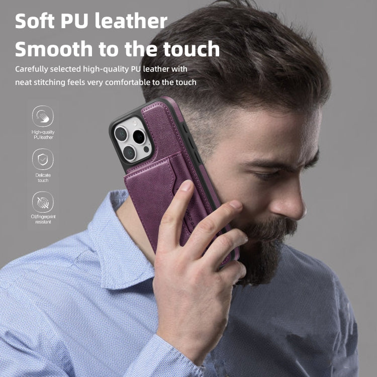 For iPhone 16 Pro Max Shield Multi-functional MagSafe Card Bag Phone Case
