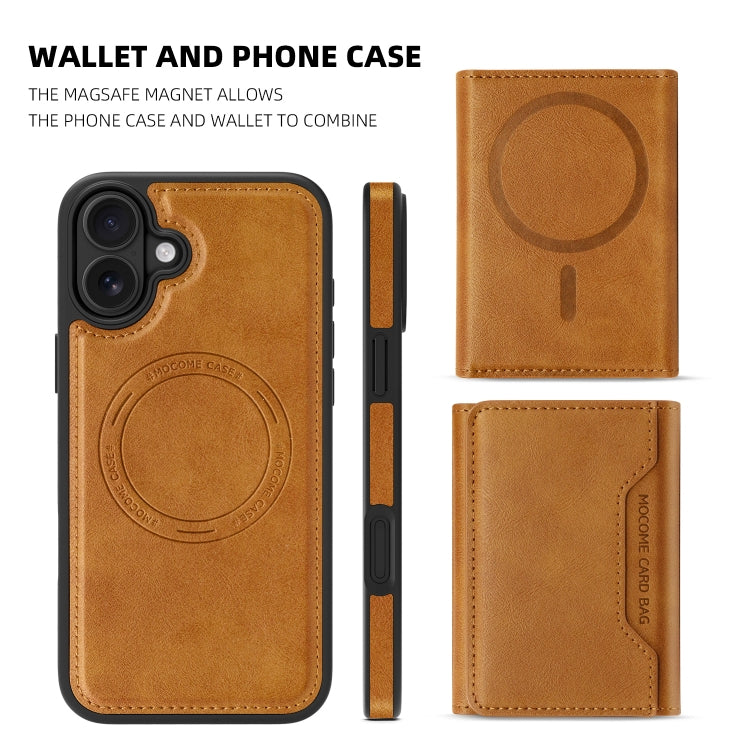 For iPhone 16 Shield Multi-functional MagSafe Card Bag Phone Case