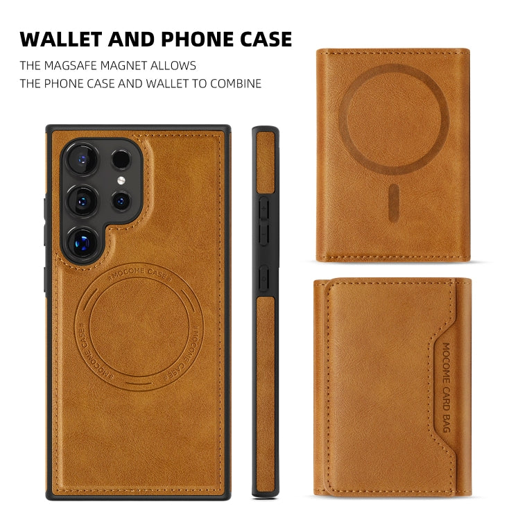 For Samsung Galaxy S22 5G Shield Multi-functional MagSafe Card Bag Phone Case