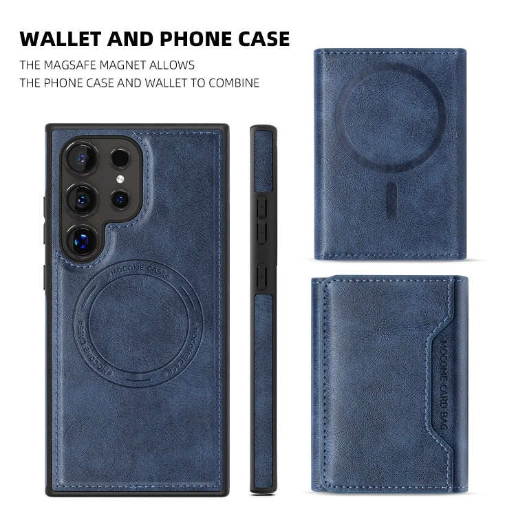 For Samsung Galaxy S22 5G Shield Multi-functional MagSafe Card Bag Phone Case