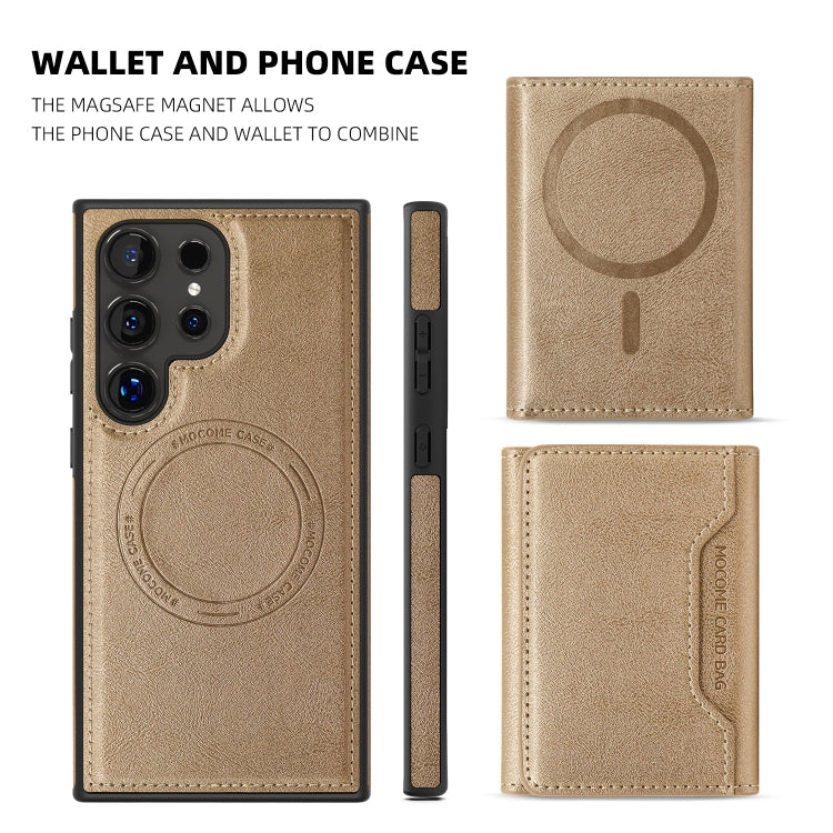 For Samsung Galaxy S23+ 5G Shield Multi-functional MagSafe Card Bag Phone Case
