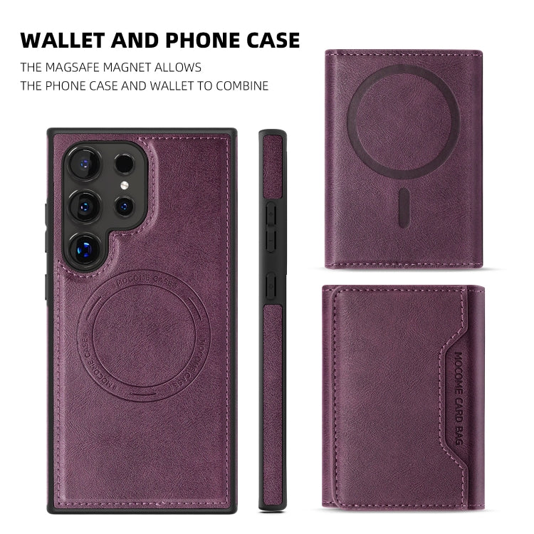 For Samsung Galaxy S23+ 5G Shield Multi-functional MagSafe Card Bag Phone Case