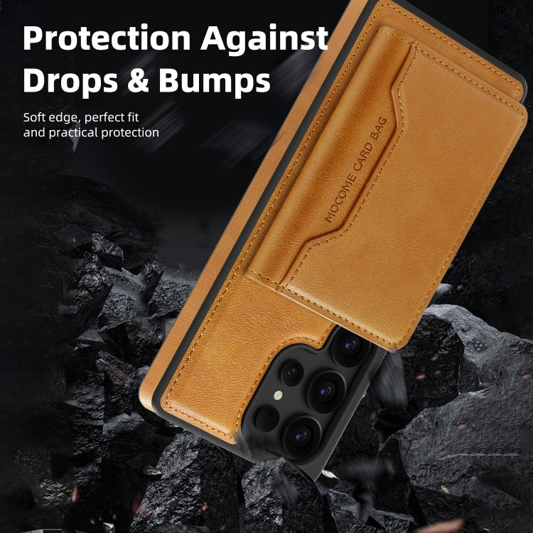 For Samsung Galaxy S25+ 5G Shield Multi-functional MagSafe Card Bag Phone Case
