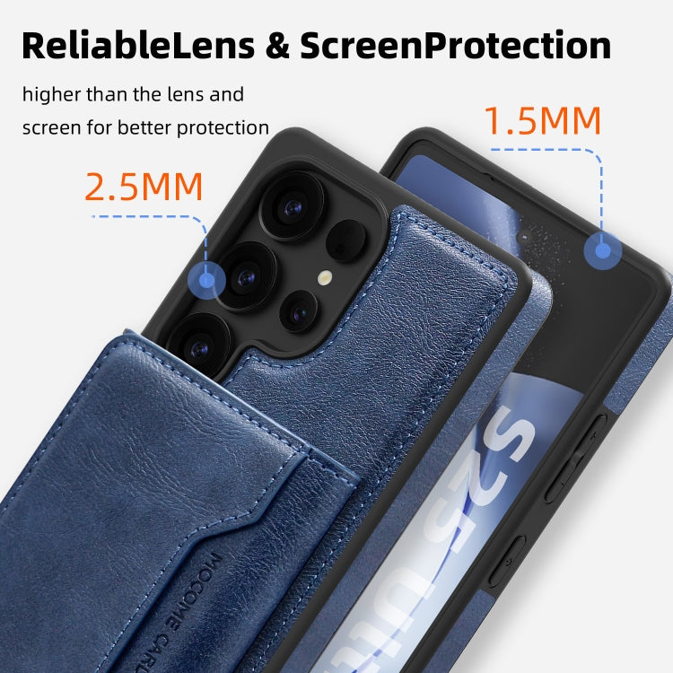 For Samsung Galaxy S25+ 5G Shield Multi-functional MagSafe Card Bag Phone Case