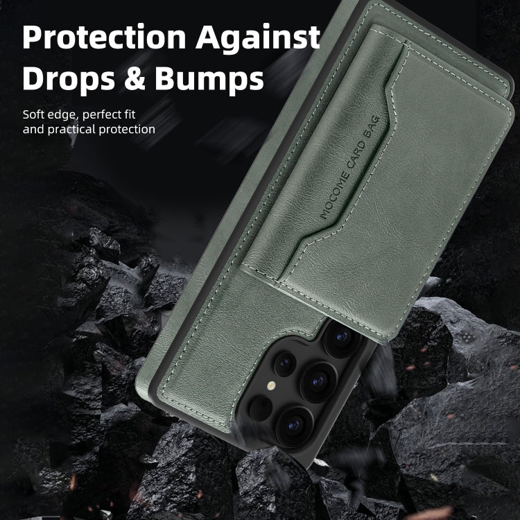 For Samsung Galaxy S25+ 5G Shield Multi-functional MagSafe Card Bag Phone Case