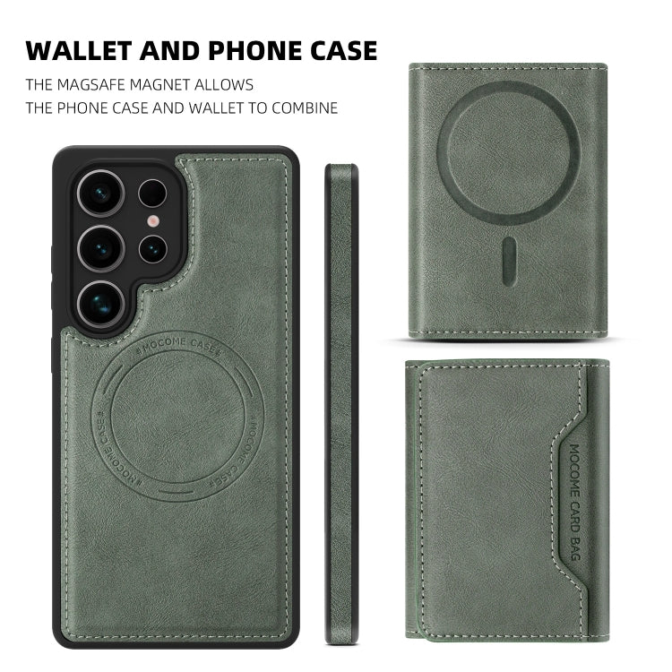 For Samsung Galaxy S25+ 5G Shield Multi-functional MagSafe Card Bag Phone Case