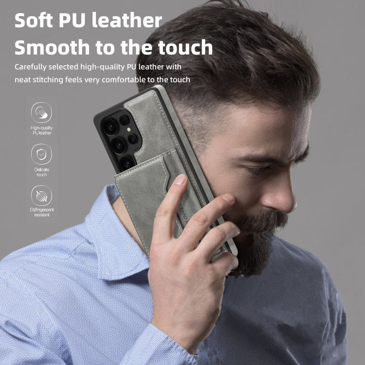 For Samsung Galaxy S25+ 5G Shield Multi-functional MagSafe Card Bag Phone Case