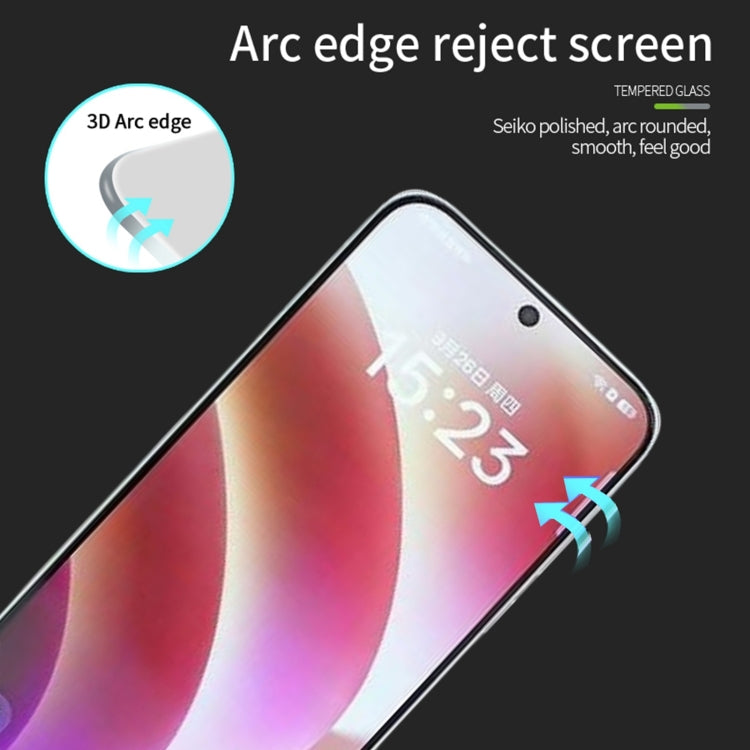 For OPPO Find X8 PINWUYO 9H 3D Full Screen Explosion-proof Tempered Glass Film - Black