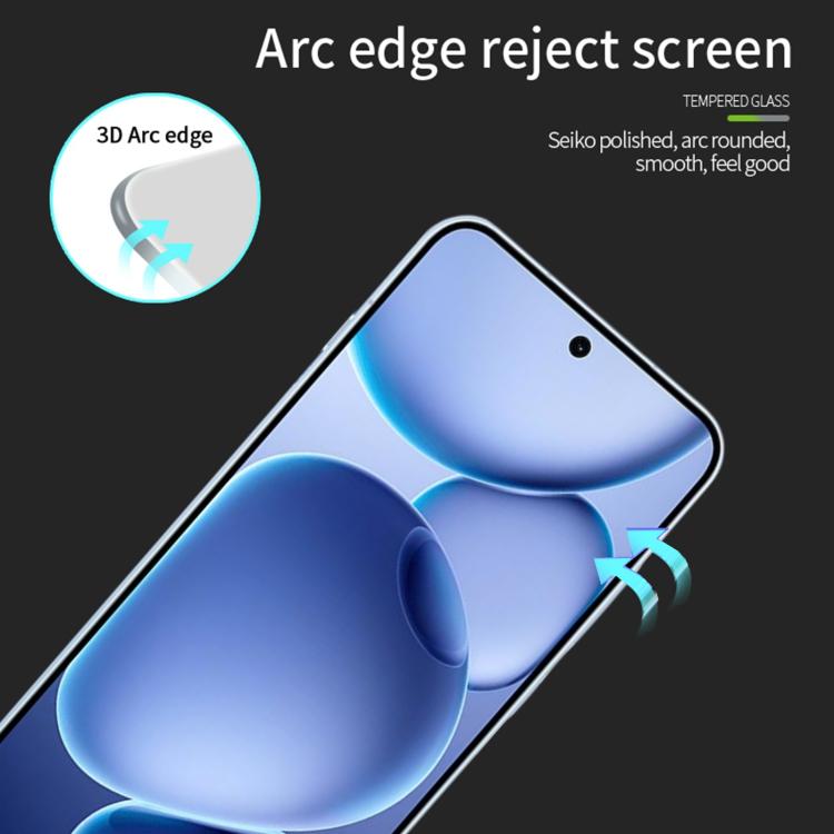 For OPPO Find X8s PINWUYO 9H 3D Full Screen Explosion-proof Tempered Glass Film - Black