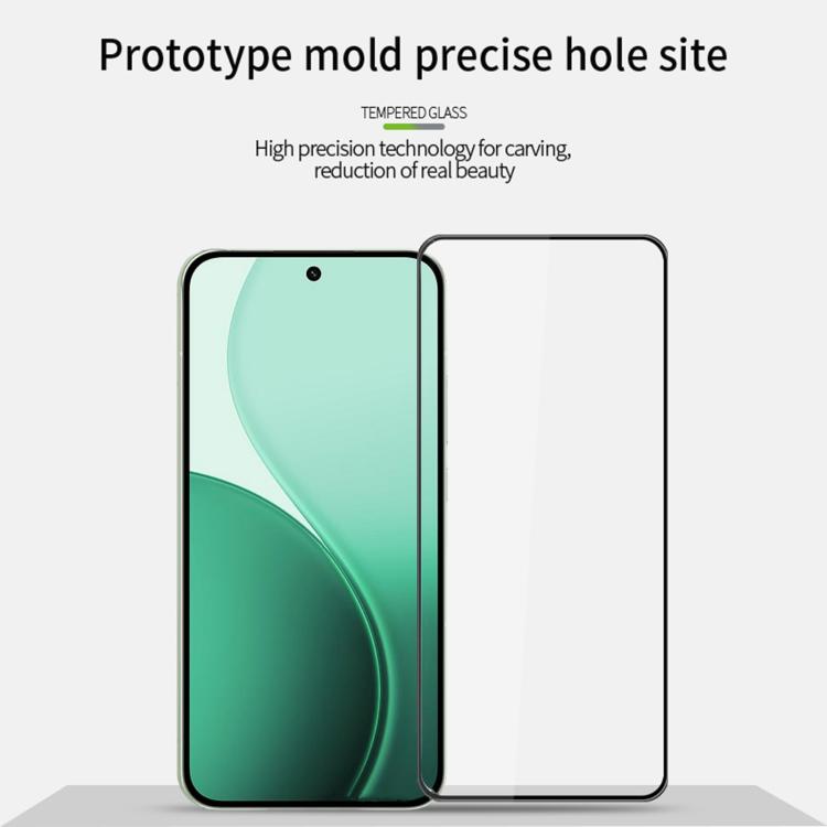 For OPPO Reno14 PINWUYO 9H 3D Full Screen Explosion-proof Tempered Glass Film - Black