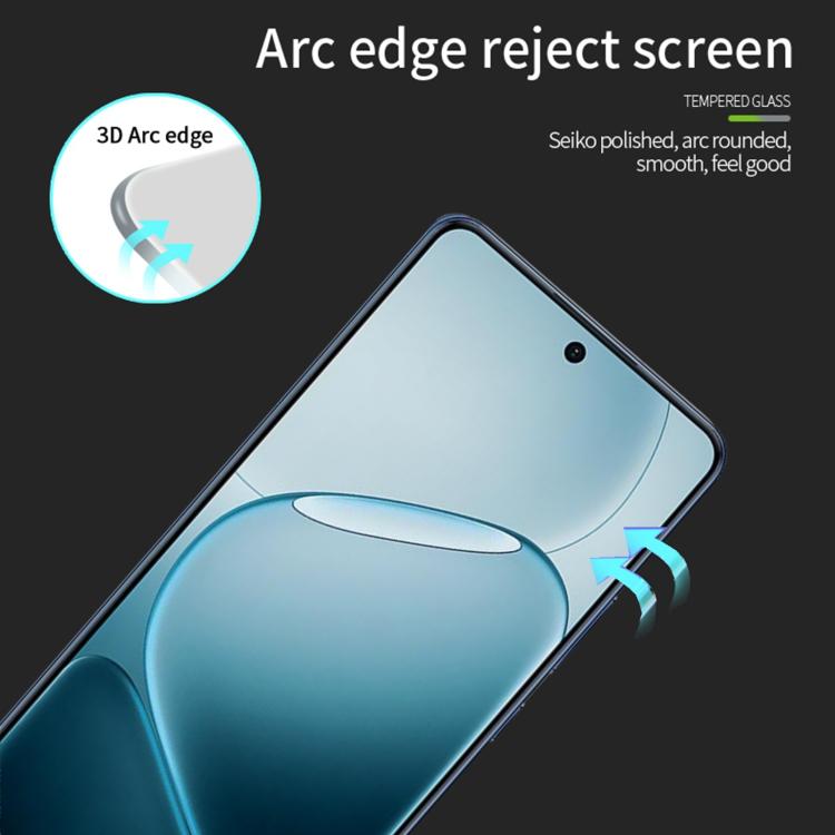 For OPPO A6 GT / A6 Max 5G PINWUYO 9H 3D Full Screen Explosion-proof Tempered Glass Film - Black