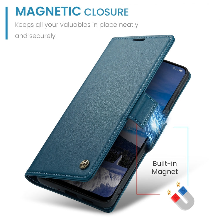 For OPPO Reno12 5G Global CaseMe 023 Butterfly Buckle Litchi Texture RFID Anti-theft Leather Phone Case
