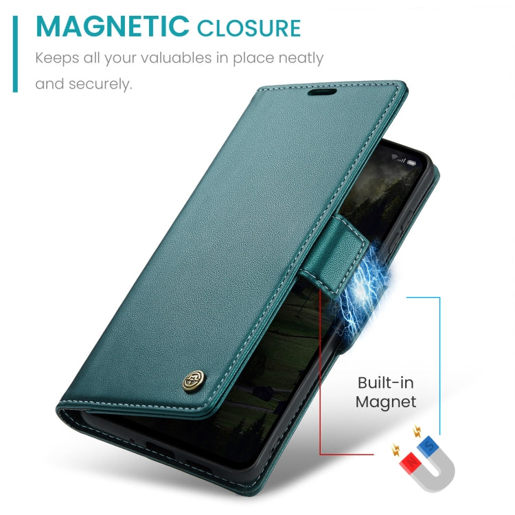 For OPPO Reno12 Pro 5G Global CaseMe 023 Butterfly Buckle Litchi Texture RFID Anti-theft Leather Phone Case