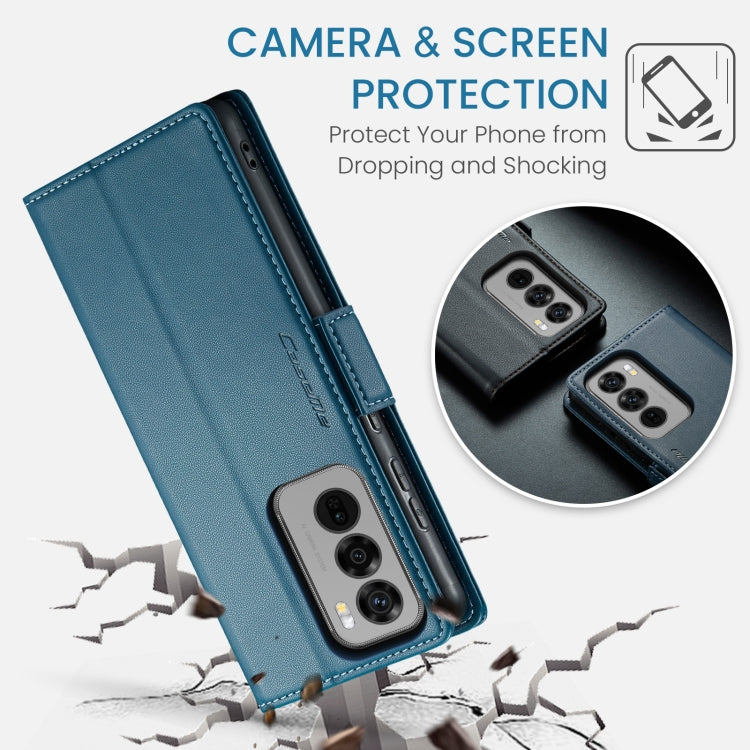 For OPPO Reno12 Pro 5G Global CaseMe 023 Butterfly Buckle Litchi Texture RFID Anti-theft Leather Phone Case