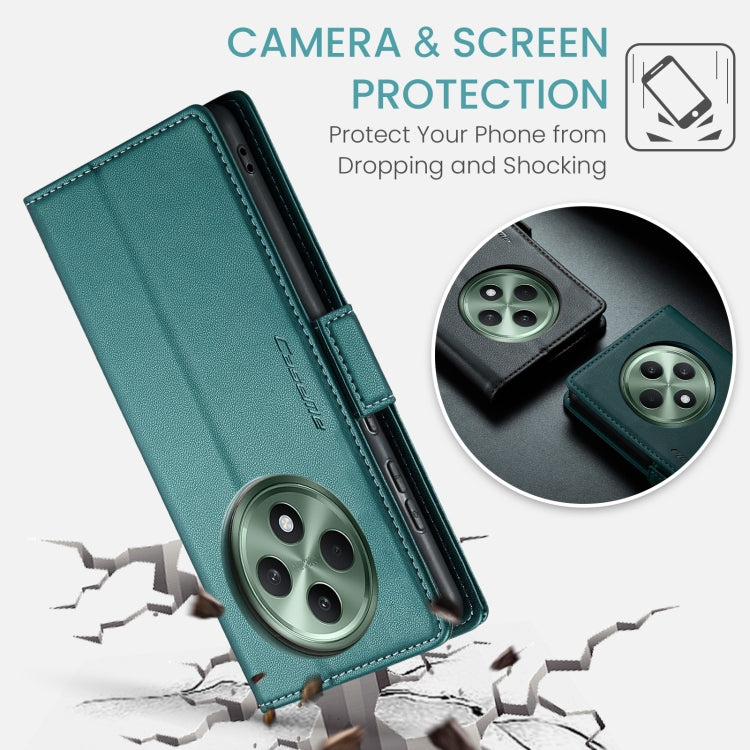 For OPPO Reno12 F /12 FS 5G CaseMe 023 Butterfly Buckle Litchi Texture RFID Anti-theft Leather Phone Case