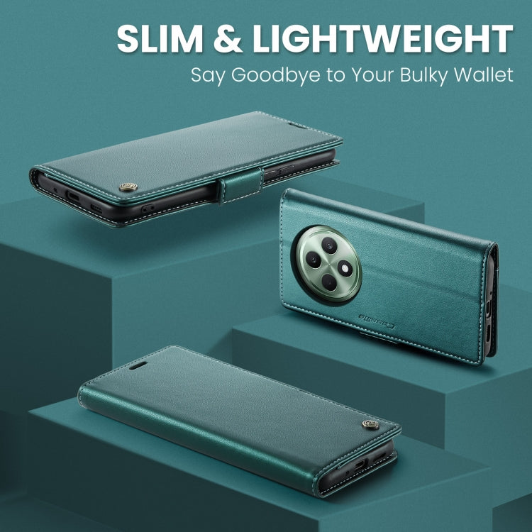For OPPO Reno12 F /12 FS 5G CaseMe 023 Butterfly Buckle Litchi Texture RFID Anti-theft Leather Phone Case