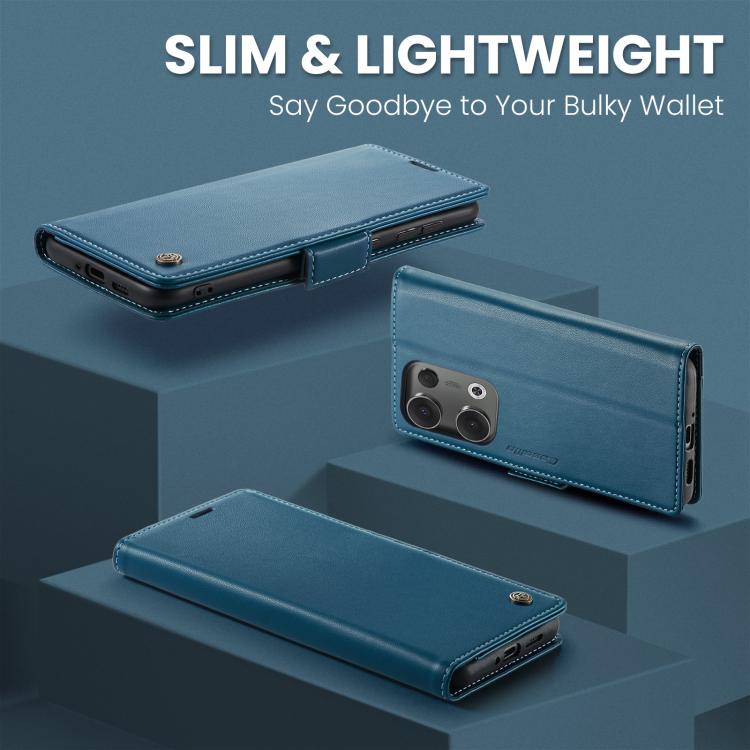 For OPPO Reno13 CaseMe 023 Butterfly Buckle Litchi Texture RFID Anti-theft Leather Phone Case