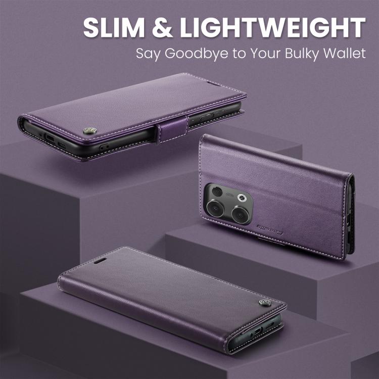 For OPPO Reno13 CaseMe 023 Butterfly Buckle Litchi Texture RFID Anti-theft Leather Phone Case