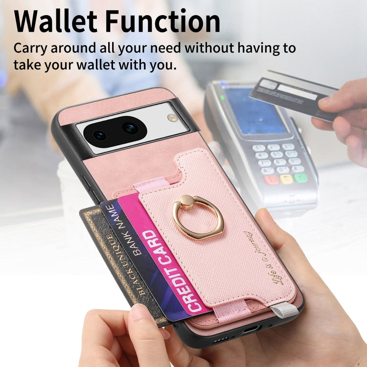 For Google Pixel 8a Retro Magsafe Magnetic PU Back Cover Phone Case