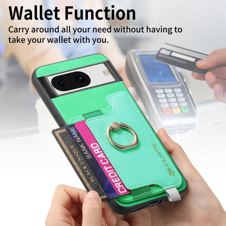For Google Pixel 8a Retro Magsafe Magnetic PU Back Cover Phone Case