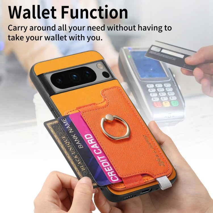 For Google Pixel 8 Pro Retro Magsafe Magnetic PU Back Cover Phone Case