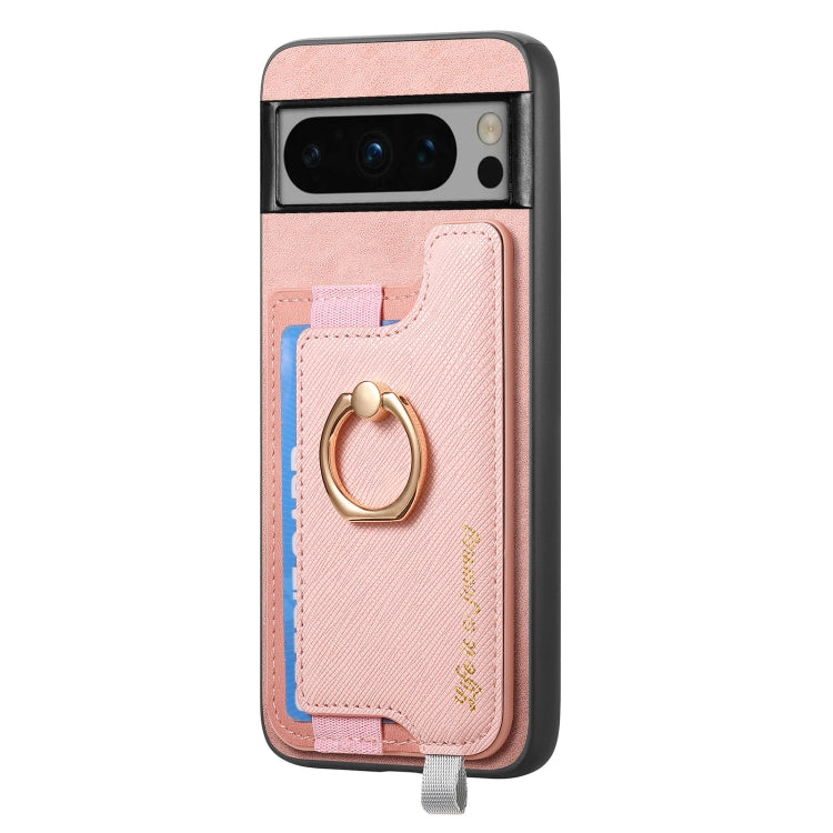 For Google Pixel 8 Pro Retro Magsafe Magnetic PU Back Cover Phone Case