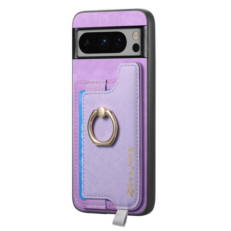 For Google Pixel 8 Pro Retro Magsafe Magnetic PU Back Cover Phone Case