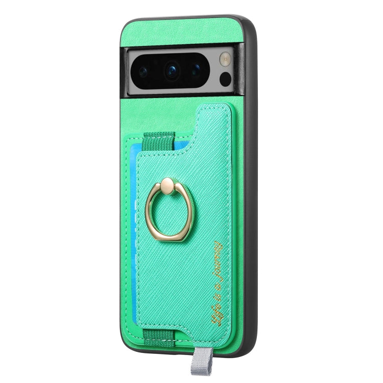 For Google Pixel 8 Pro Retro Magsafe Magnetic PU Back Cover Phone Case