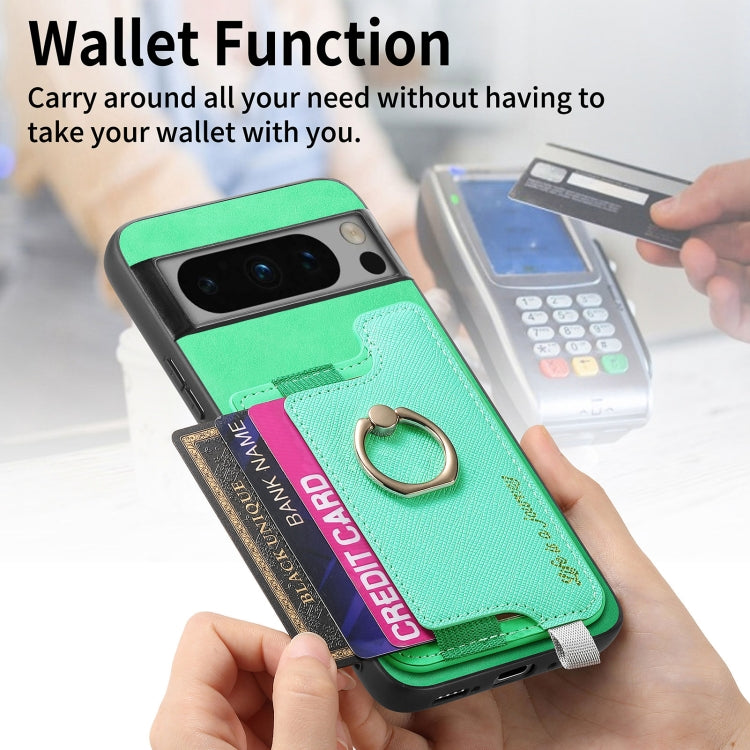 For Google Pixel 8 Pro Retro Magsafe Magnetic PU Back Cover Phone Case