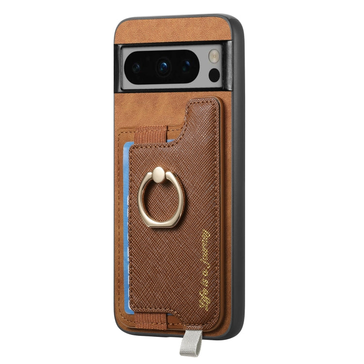 For Google Pixel 8 Pro Retro Magsafe Magnetic PU Back Cover Phone Case