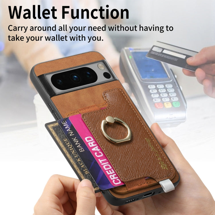 For Google Pixel 8 Pro Retro Magsafe Magnetic PU Back Cover Phone Case