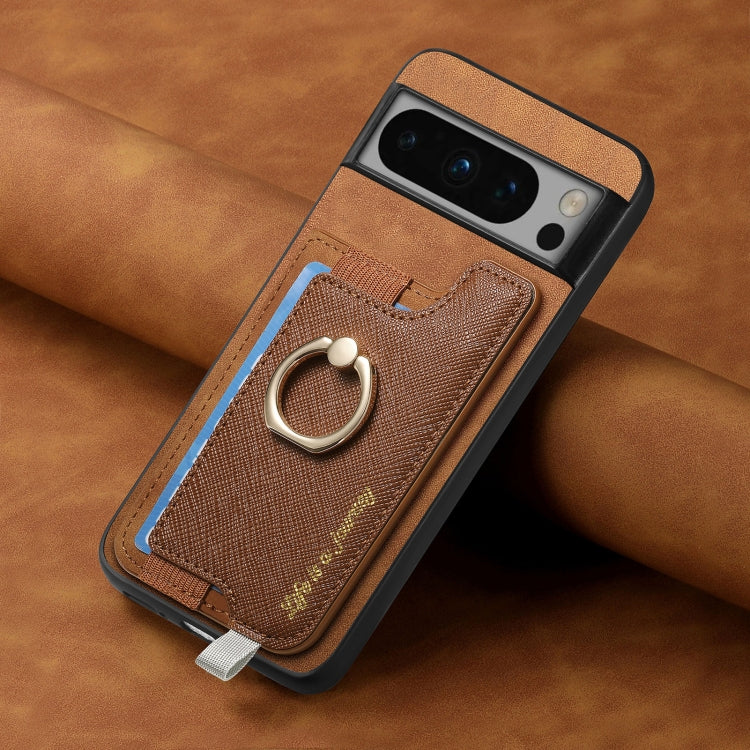 For Google Pixel 8 Pro Retro Magsafe Magnetic PU Back Cover Phone Case