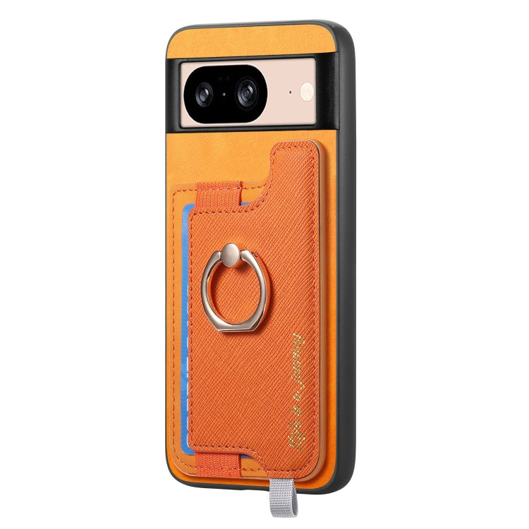 For Google Pixel 8 Retro Magsafe Magnetic PU Back Cover Phone Case