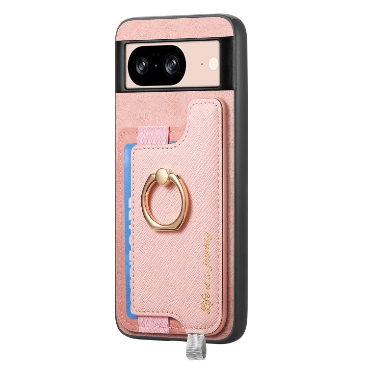 For Google Pixel 8 Retro Magsafe Magnetic PU Back Cover Phone Case