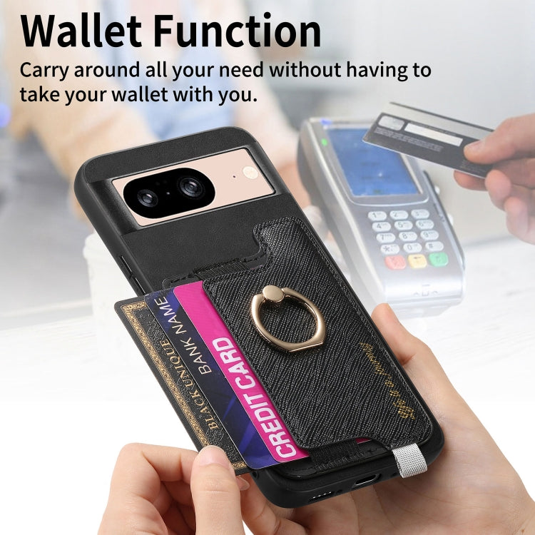 For Google Pixel 8 Retro Magsafe Magnetic PU Back Cover Phone Case