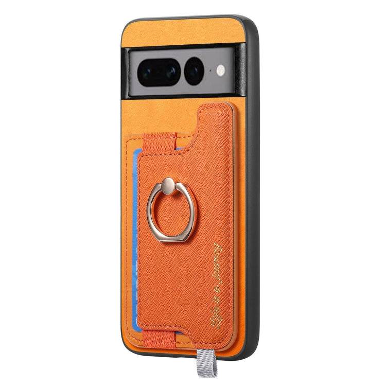For Google Pixel 7 Pro Retro Magsafe Magnetic PU Back Cover Phone Case