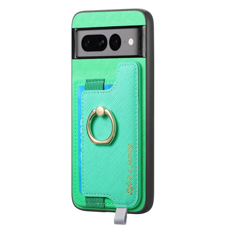 For Google Pixel 7 Pro Retro Magsafe Magnetic PU Back Cover Phone Case